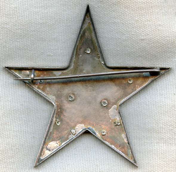 BEING RESEARCHED Intriguing Silver/Gilt Silver Star Badge in Unknown Script NOT FOR SALE UNTIL IDed