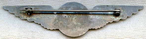 BEING RESEARCHED Sterling N.A.G.C. (Chicago?) Wing with S & Arrow Maker Mark NOT FOR SALE UNTIL IDed