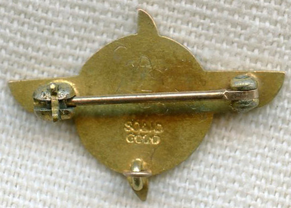 BEING RESEARCHED Solid Gold "GMAA" Lapel Pin (Greater Miami Aviation Assoc?) NOT FOR SALE UNTIL IDed