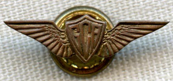 BEING RESEARCHED - 1920's-30's GCA (GAC?) Aviation Related Lapel Pin - NOT FOR SALE UNTIL IDed