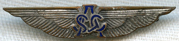 BEING RESEARCHED - SCA or ASC Aviation Lapel Pin by Johnson of New York - NOT FOR SALE UNTIL IDed
