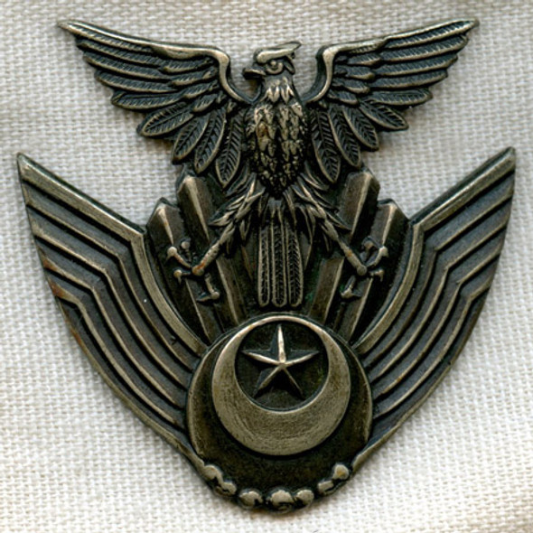 BEING RESEARCHED - Middle Eastern Hat Badge (Iraq?) - NOT FOR SALE UNTIL IDed