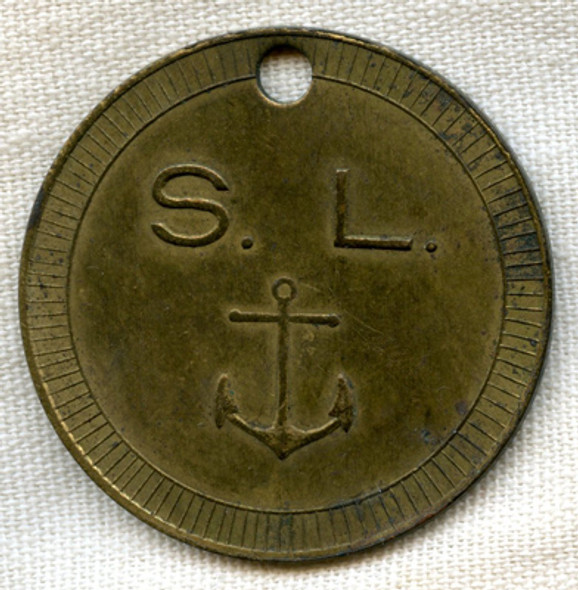 BEING RESEARCHED - Sailor's League (S.L.) Token or Medallion? - NOT FOR SALE TIL IDed