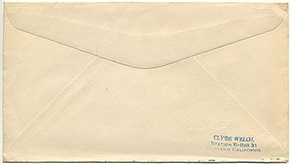 1936 Moffett Field California Memorial Postal Cover for the US Navy Airship USS Macon