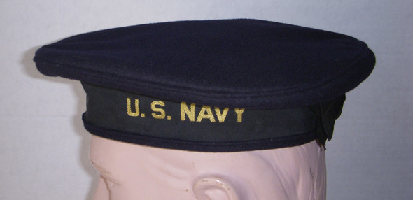 Nice Korean War Era USN EM "Donald Duck" Cap in Excellent Condition