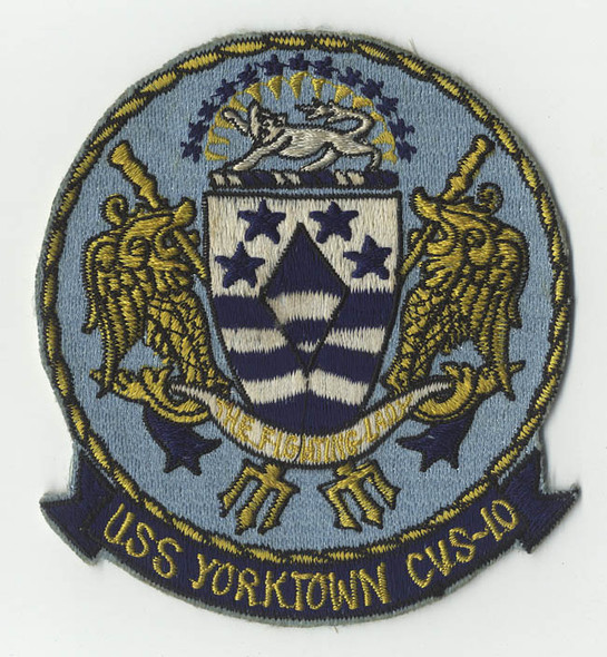 Beautiful 1970s Japanese-Made USS Yorktown CVS-10 Jacket Patch