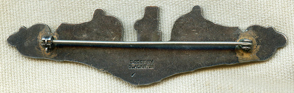 Extremely Rare, Gorgeous 1930's USN Submarine Officer Dolphins by Blackinton