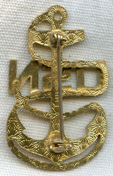 Mint Circa 1941-1942 USN CPO (Chief Petty Officer) Hat Badge by Amcraft
