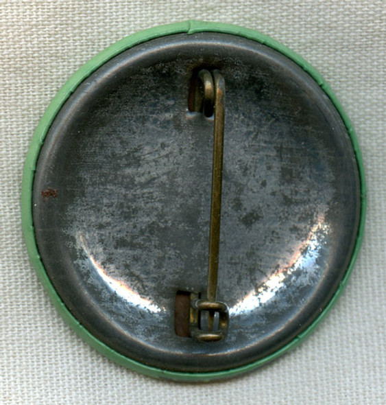 1930s-WWII Portsmouth Naval Shipyard Worker Celluloid Specialty Badge for Electrician