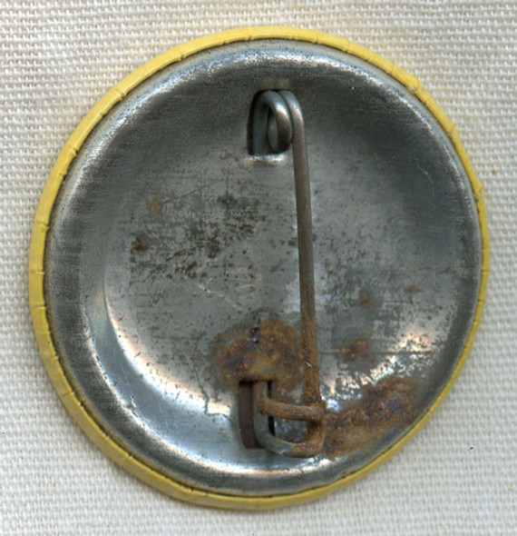 WWII USS Bowfin SS-287 Celluloid Launch Button / Badge