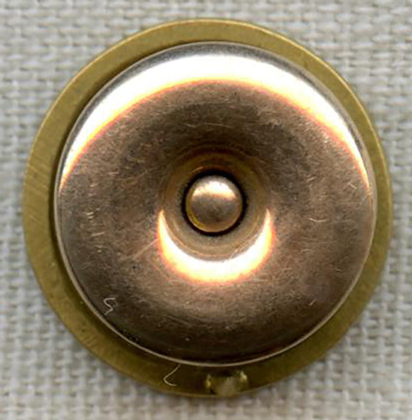 Stunning ca 1900 US Naval Academy USNA 14K Gold (Tested) Enameled Lapel Pin