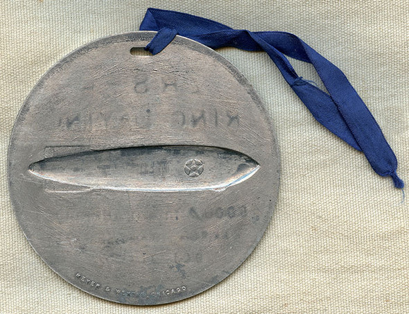 Very Rare 1929 USS Akron Ring Laying Ceremony Medal (ZRS-4)