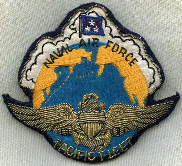 Late 1950's USN Naval Air Force Pacific Fleet Badge by Johnson of Hong Kong & Kowloon