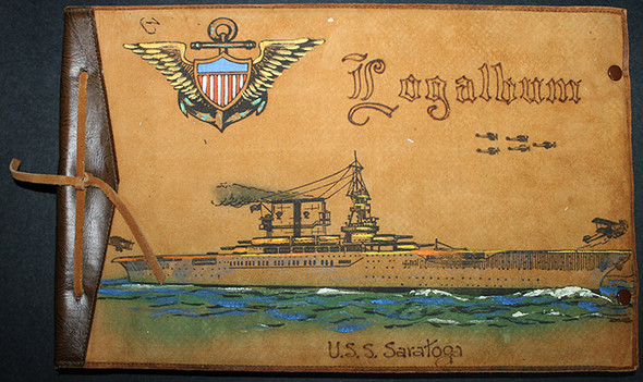 FLYING TIGERS Pre-WWII USN USS Saratoga Album Medal & USN Discharge of AVG Crew Chief John Overley
