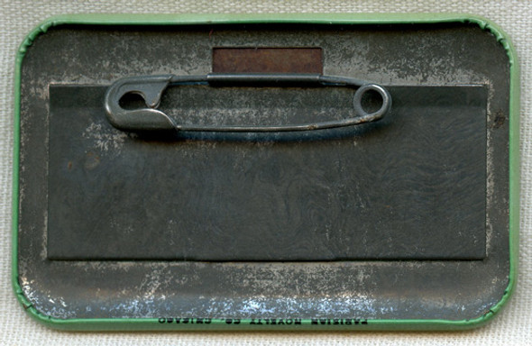 WWII USN Naval Training School (Pre-Radio) Instructor Badge for Theodore Herzl School, Chicago