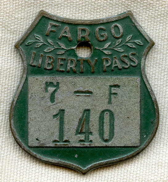 Cool WWII USN Liberty Pass for Sailor from USN Receiving Station, Fargo Barracks, Boston