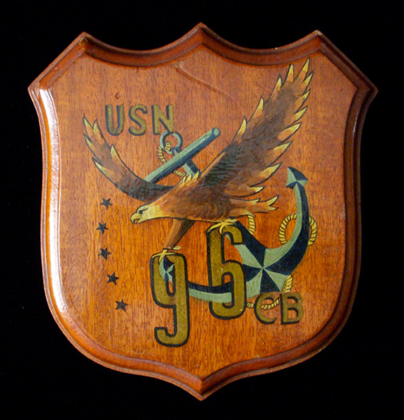 WWII US Navy 96th Construction Battalion (CB) Plaque (Seabees)
