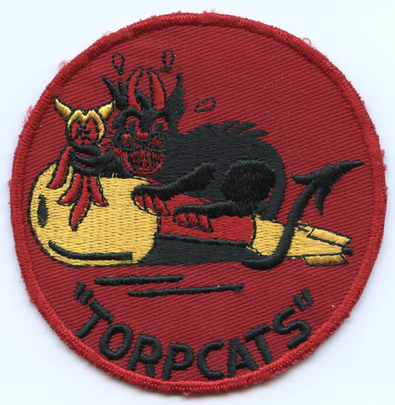 Great WWII US Navy Torpedo Squadron 5 (VT-5) "Torpcats" Jacket Patch