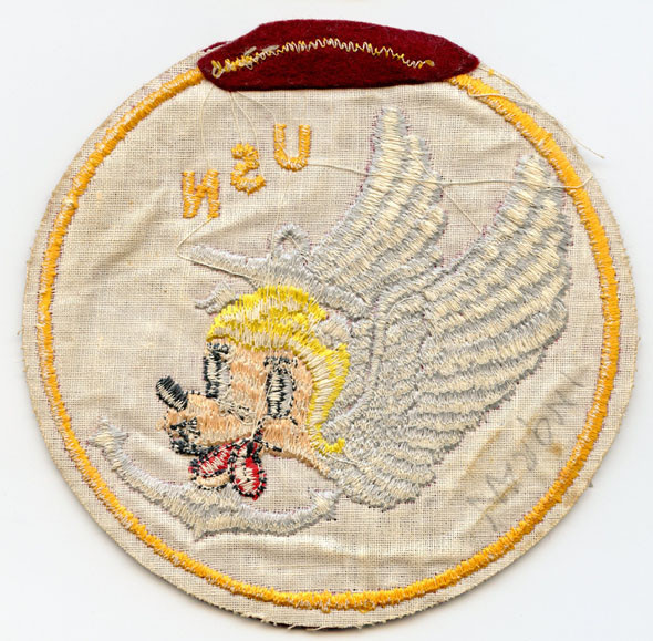 Extremely Rare USN Catapult Unit V-1 Patch as Worn on USS Leyte 1949-1950
