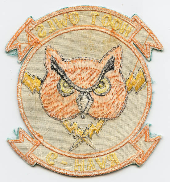 Late 1970s Reconnaissance Attack Squadron Nine - Heavy (RVAH-9) aka "Hoot Owls" Patch