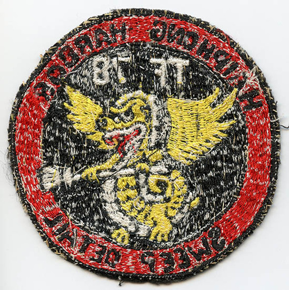 Cool ca 1973 - 1974 USN TF-78 Haiphong Harbor Sweep Detail Jacket Patch Made in the Philippines