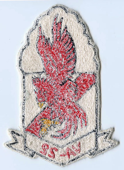 1970s-1980s USN VA-22 "Fighting Redcocks" Jacket Patch Made in Philippines