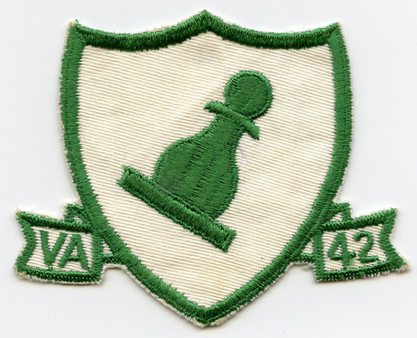 Circa 1970s USN Attack Squadron 42 (VA-42) aka "Green Pawns" Patch