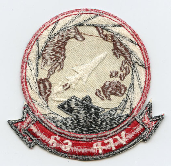 Okinawan - Made Early 1970s Patch for USN Reconnaissance Squadron 63 VFP-63 aka "Eyes of the Fleet"