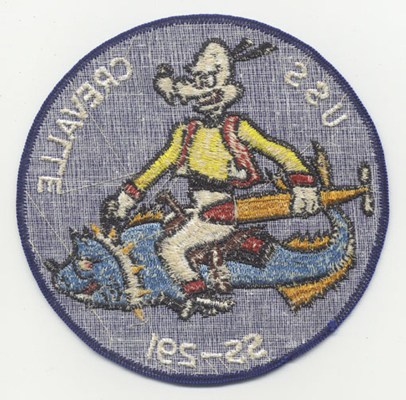 WWII (or Just Post-WWII) USS Crevalle SS-291 Submarine Jacket Patch