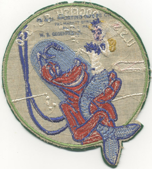 Circa 1947 Disney-Designed US Navy USS Dogfish SS-350 Jacket Patch