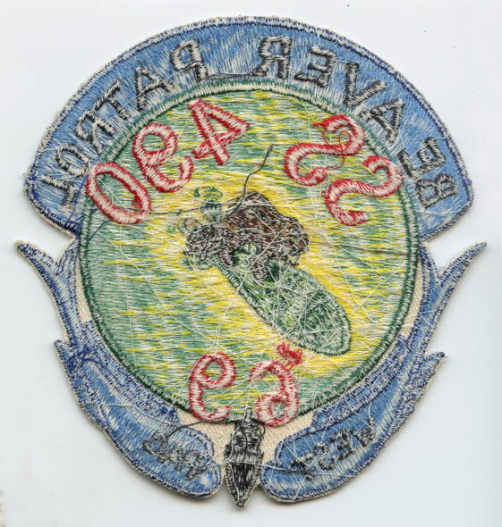 1969 Japanese Made Novelty Jacket Patch for the USS Volador SS-490 West-Pac "Beaver Patrol"