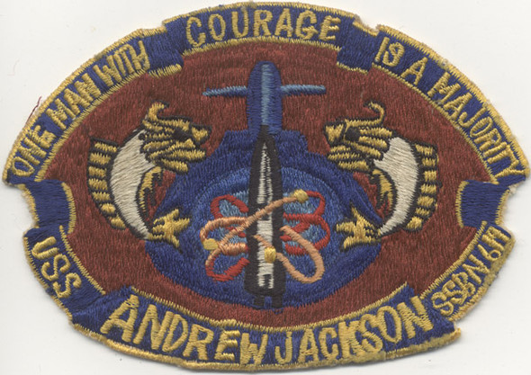Japanese-Made Patch for US Navy USS Andrew Jackson SSBN-619