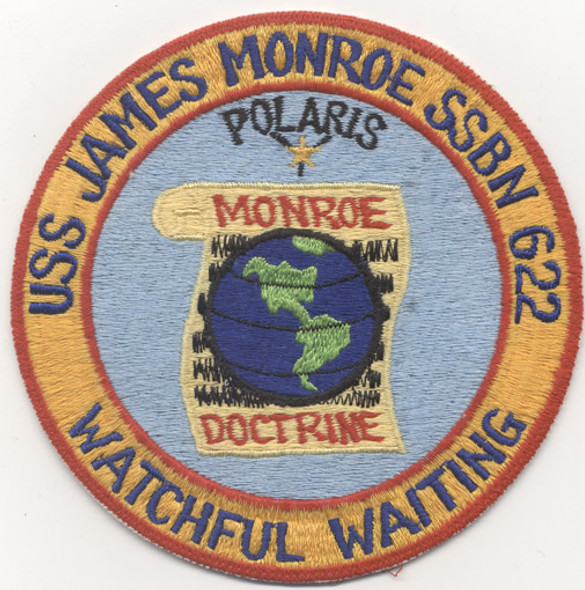 Japanese-Made US Navy USS James Monroe SSBN-622 Patch