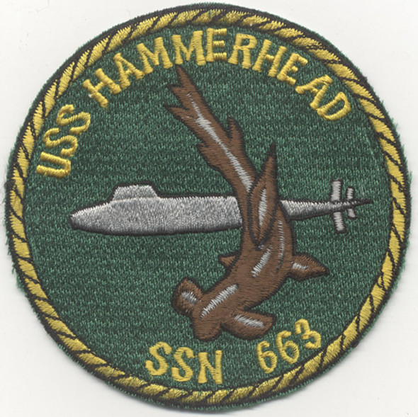 Japanese-Made Patch for US Navy USS Hammerhead SSN-663