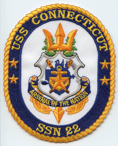 Beautiful Circa 1980s USS Connecticut (SSN-22) Submarine Patch