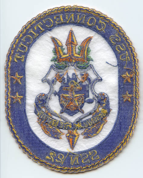 Beautiful Circa 1980s USS Connecticut (SSN-22) Submarine Patch