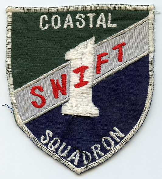 Late 1960's USN Coastal Swift Boat Squadron 1 Pocket Patch Saigon-Made