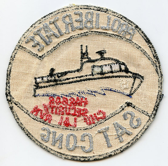 Great ca 1968 US Navy Harbor Security Chu Lai RVN Jacket Patch Saigon-Made