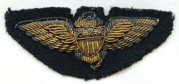 Nice 1930s USN Pilot Wing in Bullion