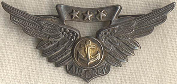 Sterling WWII USN Air Crew Wing by H+H