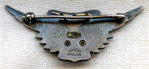 Nice Sterling WWII US Navy Air Crew Wing by Amico