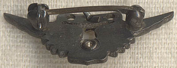 Scarce WWII USN Air Crew Hat Wing by Amico in Sterling