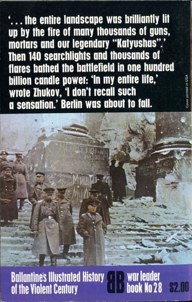1974 "Zhukov" War Leader Book No. 28 Ballantine's Illustrated History of the Violent Century
