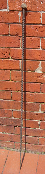 Wonderful ca 1870's possibly Nautical Walking Stick with Lead-Loaded Sap Head