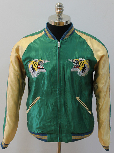 Cool, Vintage Look Reversible Japan Jacket with Tigers & Dragon made by Toyo Tailor