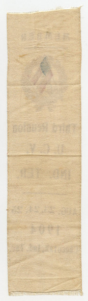 Rare 1904 United Confederate Veterans Indian Territory (Oklahoma) 3rd Reunion Member Ribbon