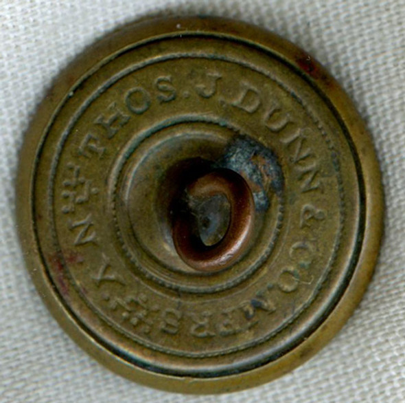 1890's United Confederate Veterans (UCV) Uniform Button by Dunn, N.Y.