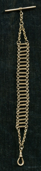 Nice 1890s Gold-Filled Watch Chain Marked OCCW