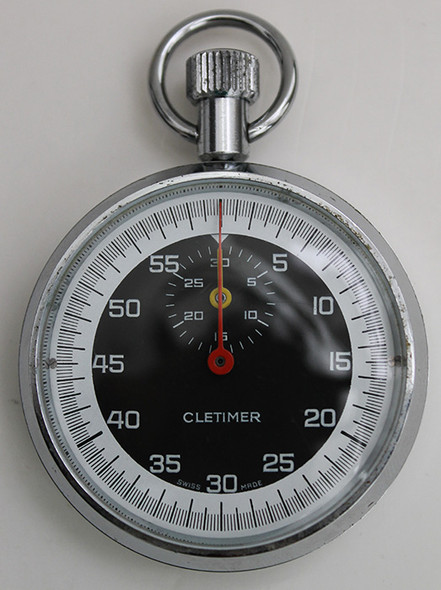 1970's Swiss Made Cletimer Pocket Timer in Excellent Condition in Original Box