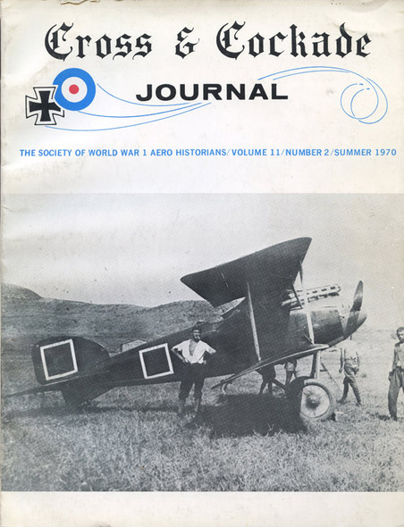 Summer 1970 "Cross & Cockade" Journal Vol. 11 No. 2 Society of WWI Aero Historians